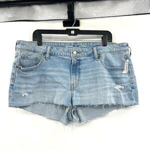 NWT Old Navy Low Rise OG Straight Cut Off Denim Shorts Women's 16